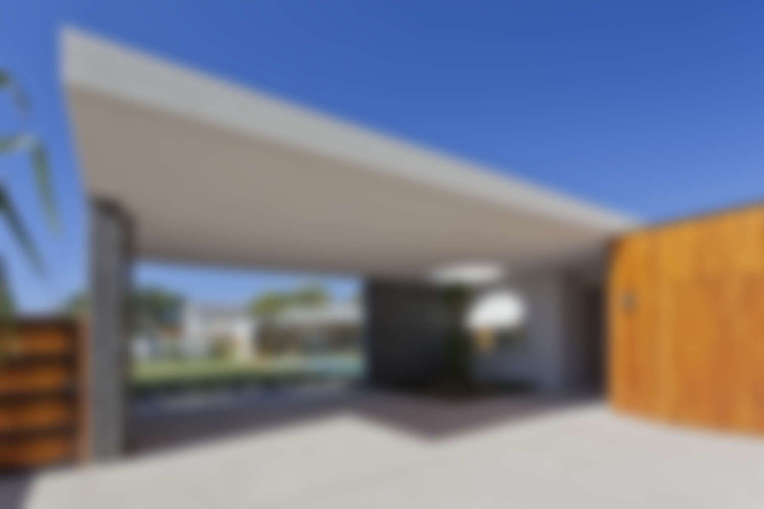Modern Australian house front and entrance